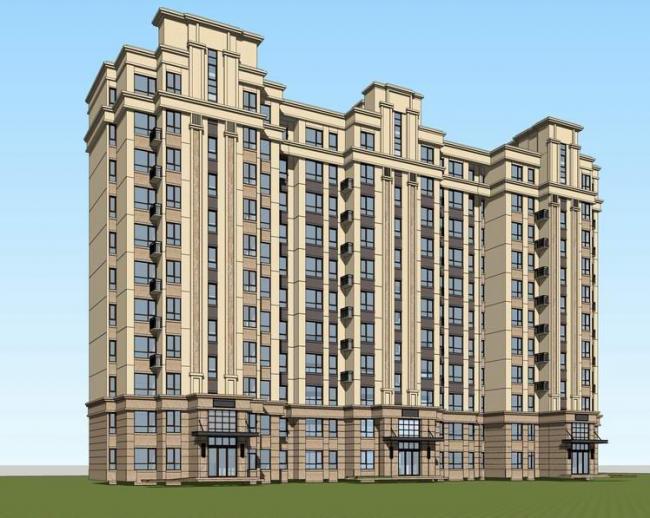 Residential SketchUp Models: High-Rise and Neoclassical Building Designs