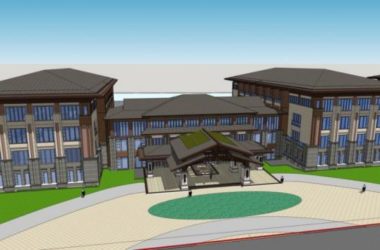 SketchUp Multi-Story Hotel Model Featuring Traditional Chinese Architecture-BIM WORLD