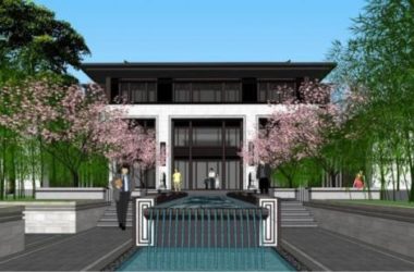 SketchUp Residential Model: Su-Style Chinese Courtyard Design-BIM WORLD