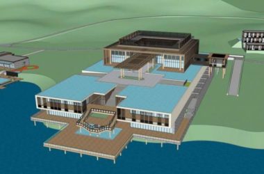 SketchUp Multi-Story Resort Hotel Model in Contemporary Chinese Style-BIM WORLD