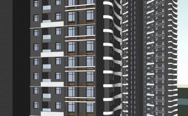 Modern High-Rise Residential and Office Buildings | SketchUp Residential Model