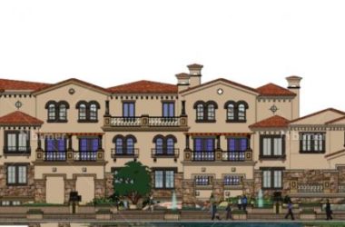 SketchUp Multi-Story Mediterranean-Style Residential Community Model-BIM WORLD