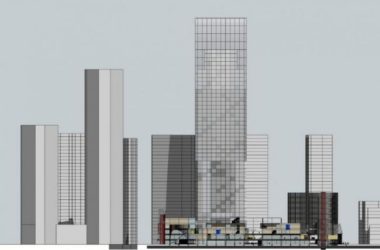 SketchUp Complex Model: Modern High-Rise Office and Commercial Building-BIM WORLD