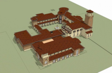 SketchUp Business Models: Multi-Story Clubhouse Designs in Spanish, Classical, and Commercial Styles-BIM WORLD