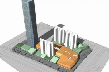 SketchUp Complex Model: Multi-Story Commercial Complex and Modern Super High-Rise Office Building-BIM WORLD