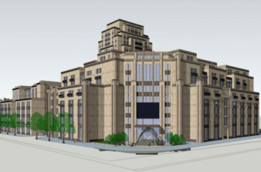 Neoclassical Multi-Story High-Rise Office Building SketchUp Model-BIM WORLD