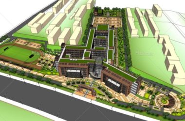 Multi-Story Classical Elementary School Model | Campus Educational Architecture in SketchUp-BIM WORLD