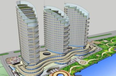 Modern High-Rise Hotel Model in SketchUp-BIM WORLD
