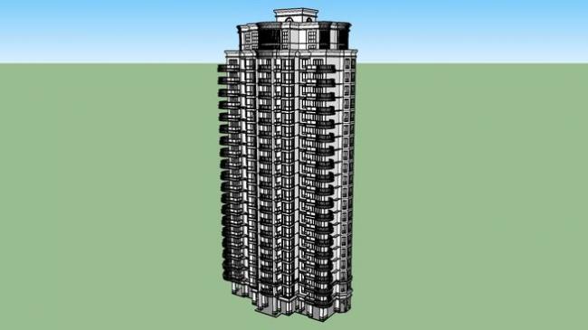 SketchUp Residential Models: High-Rise and Classical Style Buildings