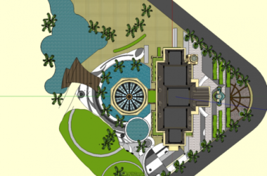 SketchUp Business Model: Multi-Story Sales Office with European, French, and Classical Clubhouse Designs-BIM WORLD