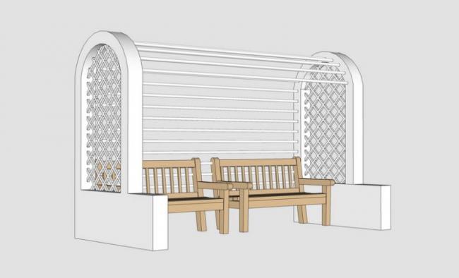 SketchUp Material and Component Model for Outdoor Seating Chair