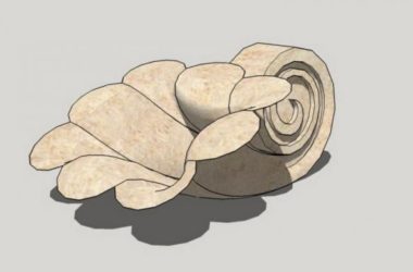 SketchUp Material Model: Fountain Sculpture Component Guide-BIM WORLD