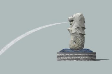 SketchUp Material Model | Lion Head Fountain Sculpture Component-BIM WORLD