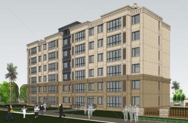 SketchUp Residential Model: Multi-Story Classical European-Style Home Design-BIM WORLD