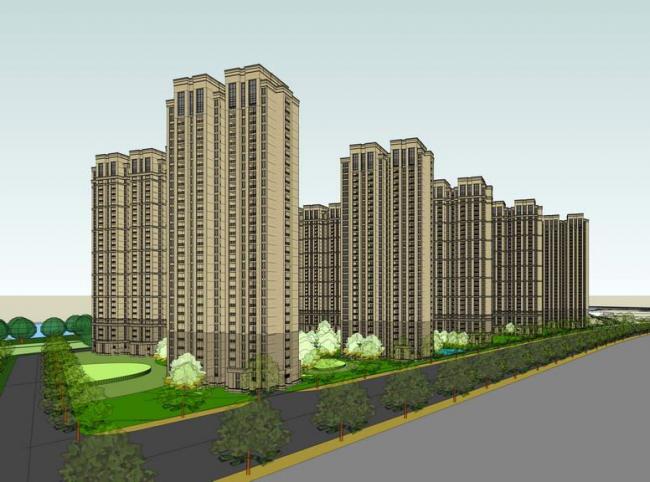 SketchUp Residential Models: High-Rise and Neoclassical Style Designs