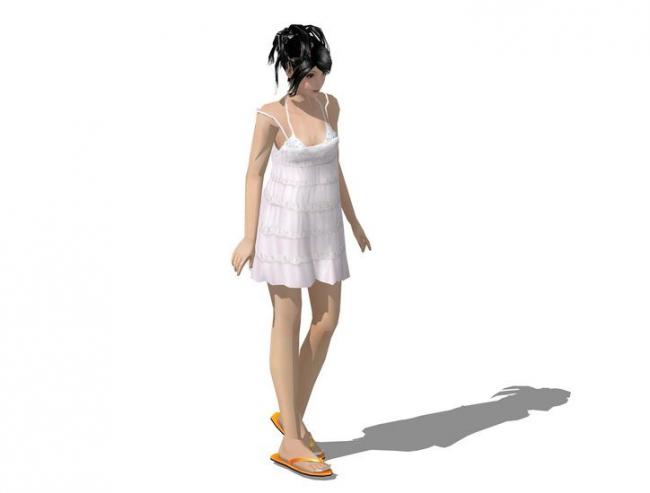 SketchUp Material Library: 3D Female Object Model Components