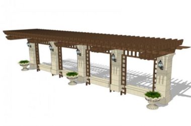 SketchUp Material Model: European Corridor Component for SU Models-BIM WORLD
