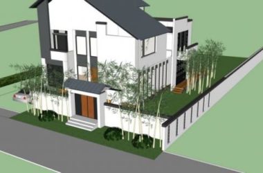 Modern Villa Courtyard Garden Landscape | SketchUp 3D Model-BIM WORLD