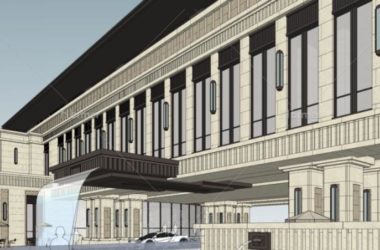SketchUp Business Model: Multi-Story Classical Style Clubhouse and Commercial Building-BIM WORLD
