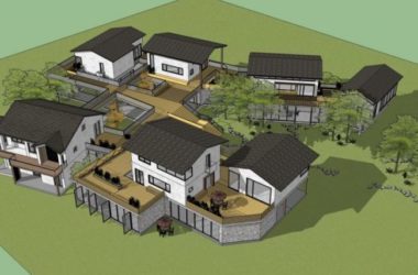 Multi-Story Chinese-Style Farmhouse Homestay Model in SketchUp-BIM WORLD