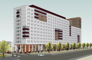 Modern Multi-Story Apartment and Dormitory Building in SketchUp Residential Model-BIM WORLD