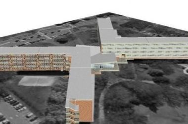 Modern Multi-Story Cross-Shaped School Building | SketchUp Educational Campus Model-BIM WORLD