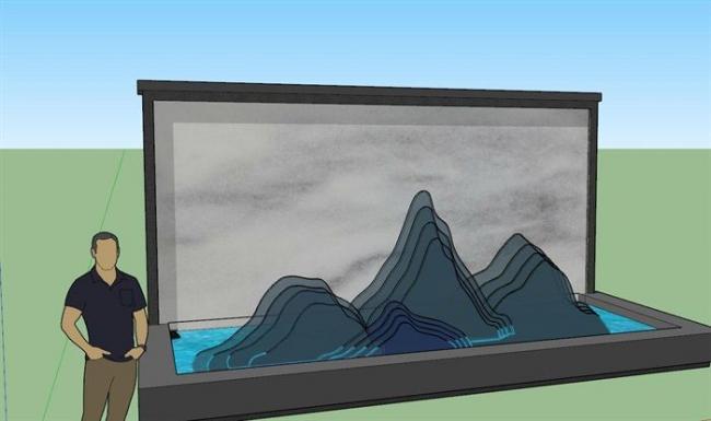 SketchUp Material Models: Components for Landscape Wall Design