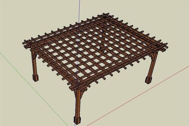 SketchUp Material Model: Flower Rack Gallery Component