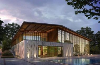 SketchUp Business Model: Modern Multi-Story Clubhouse with Courtyard at the Foot of Lishan Mountain, Lintong, Xi'an-BIM WORLD
