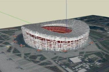 Multi-Story Modern Gymnasium Model Inspired by the Bird's Nest Design-BIM WORLD
