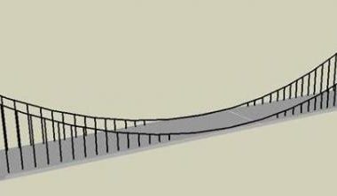 Modern Car Bridge Design on Station Road in SketchUp-BIM WORLD