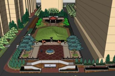 SketchUp Material Model: Classic European Pool Center Landscape Component-BIM WORLD