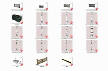SketchUp Material Models: Railing Components Explained-BIM WORLD