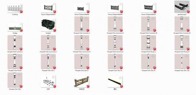 SketchUp Material Models: Railing Components Explained