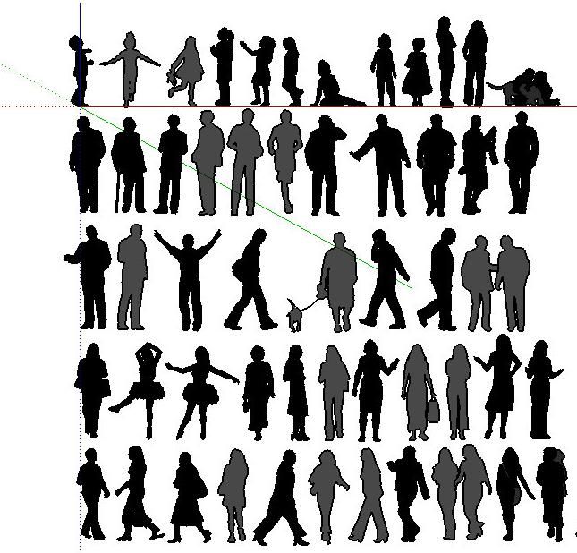 SketchUp Materials: 2D Colorless Contour Textures for Architectural Models