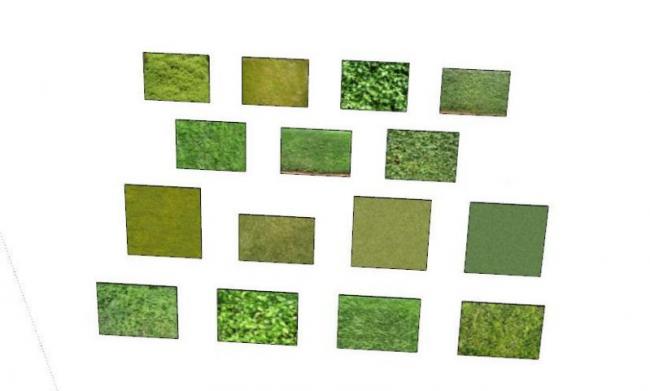 SketchUp Materials: Plant Textures and Architectural Model Components