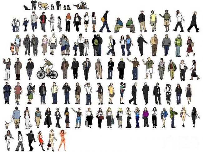 SketchUp Materials: 2D Character Textures and Architectural Model Components