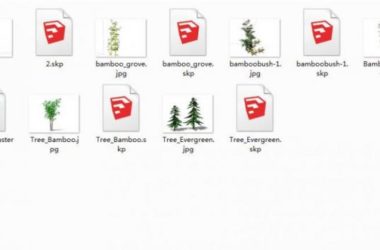SketchUp Materials: Plant and Tree Textures for Architectural Models-BIM WORLD