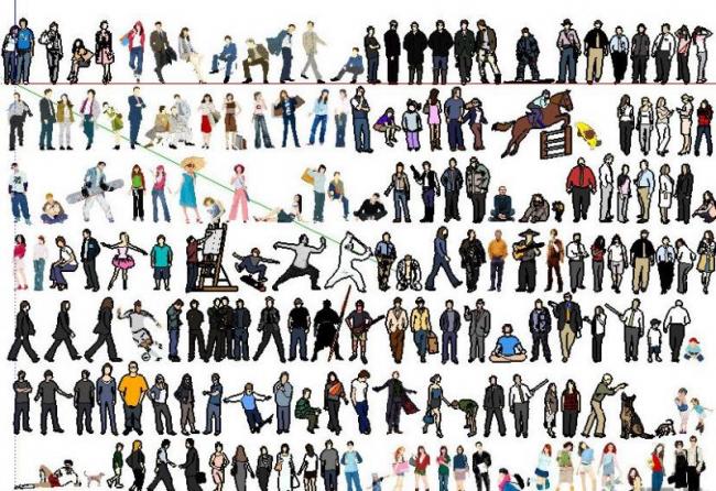 SketchUp Materials for Small Characters and Architectural Model Components