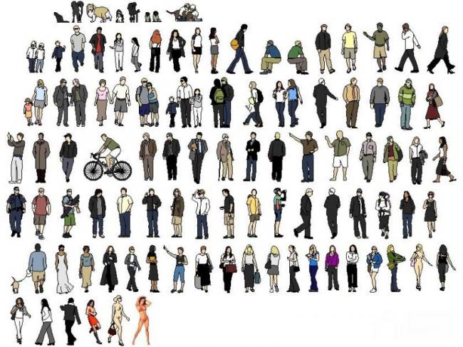SketchUp Materials: 2D Character Textures and Architectural Model Components
