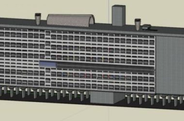 Residential SketchUp Model | Modern High-Rise Apartment Inspired by Corbusier in Marseille-BIM WORLD