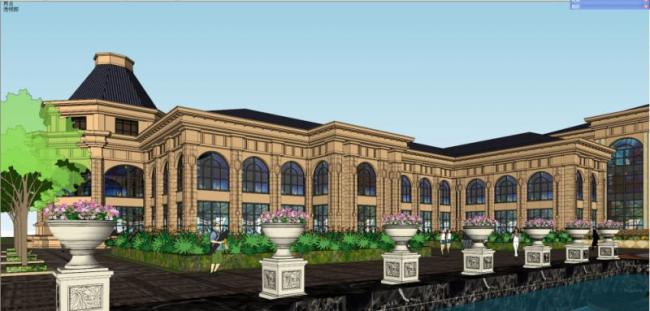 SketchUp Business Model: Designing Multi-Story Clubs in Tuscan and Classical Styles