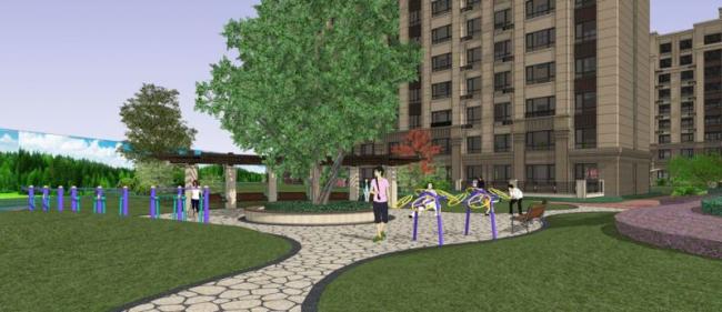 SketchUp Landscape Models: Community, Residential, European, and Classical Styles