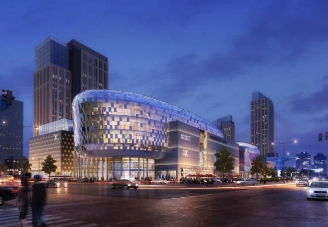 SketchUp Business Model: Modern Multi-Story Commercial Shopping Mall in 3ds Max