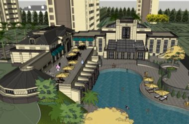 SketchUp Business Model: Designing a Multi-Story European Classical Style Club-BIM WORLD