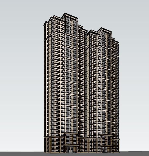 SketchUp Residential Models: Classic and Super High-Rise Buildings