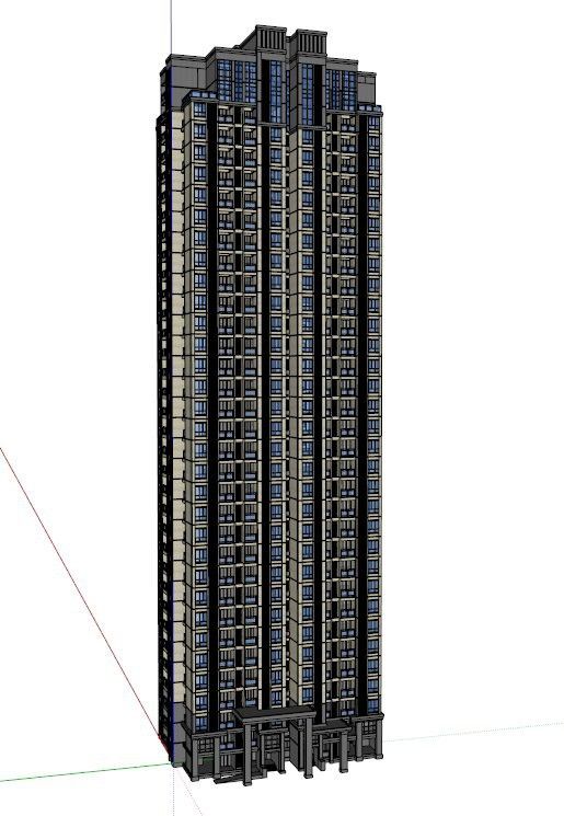 SketchUp Residential Models: Classical and Super High-Rise Buildings