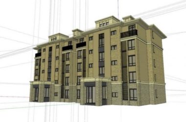 SketchUp Multi-Story Classical Residential Building Model-BIM WORLD