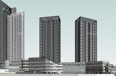 Modern High-Rise Hotel Apartment Model in SketchUp-BIM WORLD