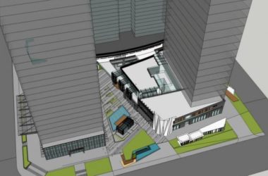 SketchUp Complex Model: Modern High-Rise Commercial Building-BIM WORLD
